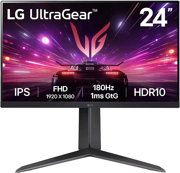 Монитор игровой LG 23.8" 24GS65F-B