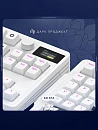 Клавиатура игровая проводная Дарк Проджект KD87A+Numpad DP-KD-87A-000102-GMS g3ms Moonstone (белая)
