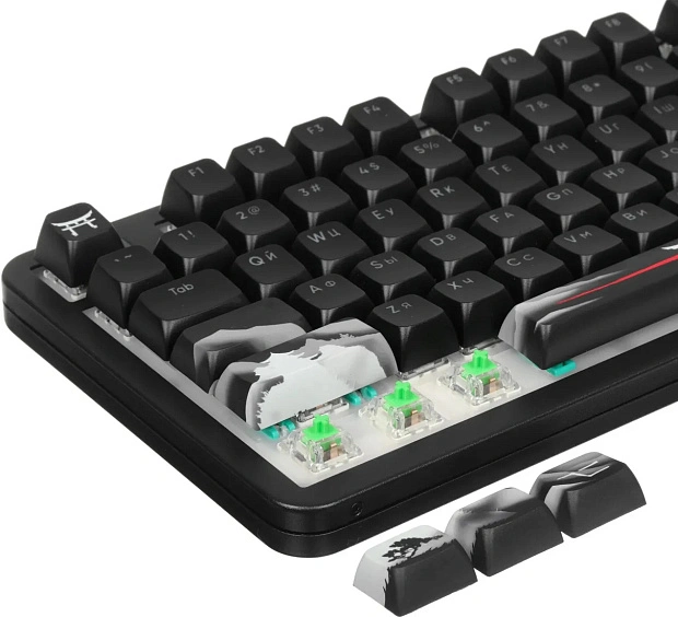 Клавиатура игровая беспроводная Red Square Alumix TKL Satori g3ms Jade RSQ-20067 (черная)