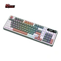 Клавиатура игровая Royal Kludge RK-S98 Brown switch (белая, зеленая)