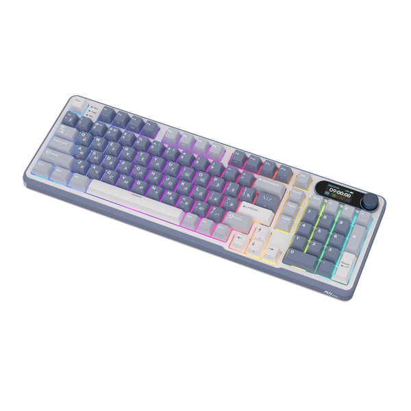 Клавиатура игровая Royal Kludge RK-S98 Cream switch (белая, серая)