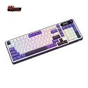 Клавиатура игровая Royal Kludge RK-S98 Chartreuse switch (белая,фиолетовая)